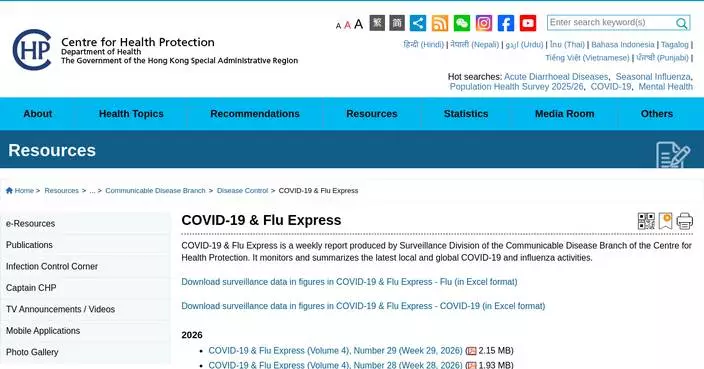 Severe Influenza A Case in Child Prompts Health Advisory in Hong Kong