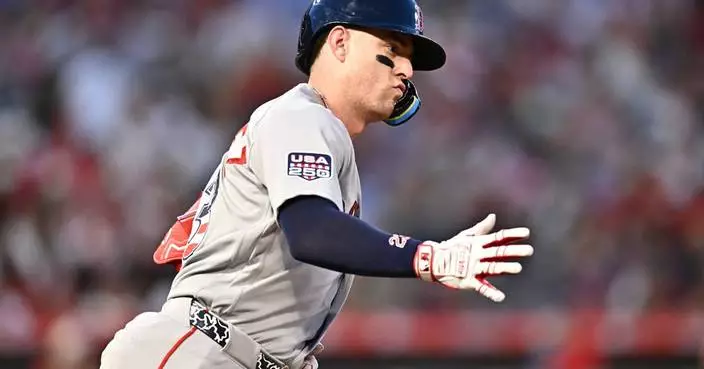 Homers by Contreras, Gonzalez back Gray's strong start in Red Sox's 8-1 win over Angels