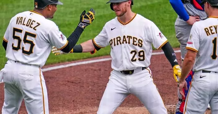 Ryan O'Hearn hits a grand slam on his 33rd birthday to lead Pirates to 8-7 victory over Cubs