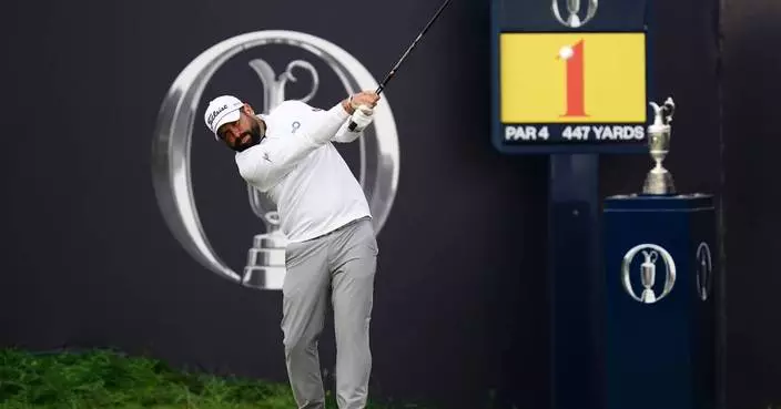 British Open: Baldwin hits 'terrifying' opening shot after missing World Cup semi due to early start