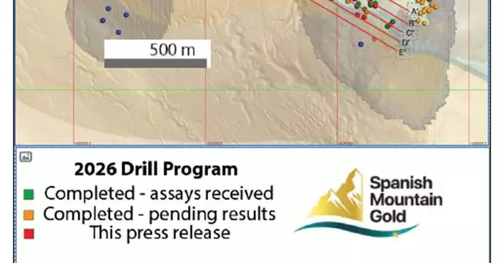 Spanish Mountain Gold Expands Mineralization Intersecting 252.3 Meters of 0.82 g/t Gold Including 93.5 Meters of 1.32 g/t Gold as Part of Its Feasibility Study Drill Program