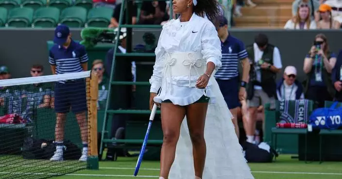 Naomi Osaka shows off another fashion creation as 2nd round gets under way at Wimbledon