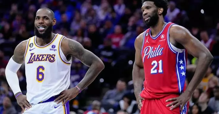 76ers celebrate James' arrival with coronation photo fit for basketball's King