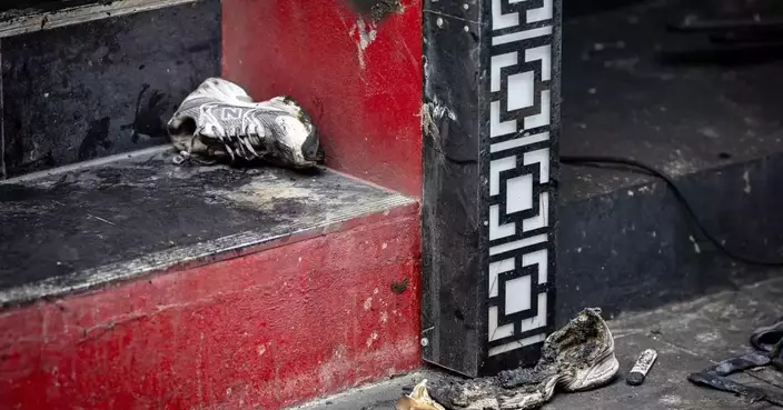Photos show the aftermath of a Bangkok music bar fire
