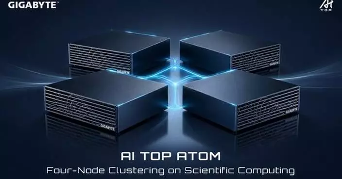 GIGABYTE Demonstrates AI TOP ATOM Four-Node Clustering on Scientific Computing