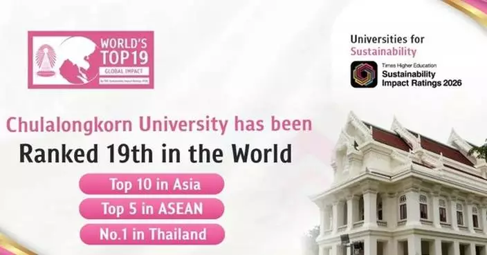 Chula Rises to 19th in the World for Sustainability, the Only Thai University in Asia's Top 10 and ASEAN's Top 5