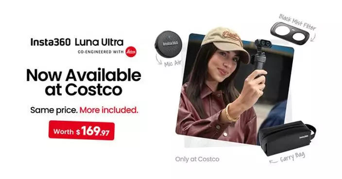 Insta360 Luna Ultra Costco-Exclusive Bundle Featuring Three Bonus Accessories
