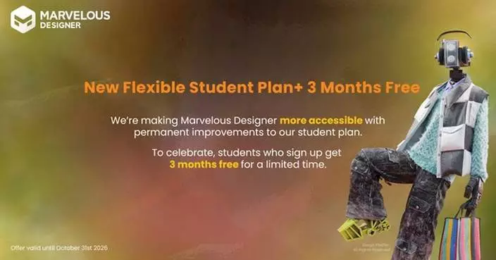 MARVELOUS DESIGNER EXPANDS STUDENT PLAN, ADDS LIMITED THREE-MONTH FREE OFFER