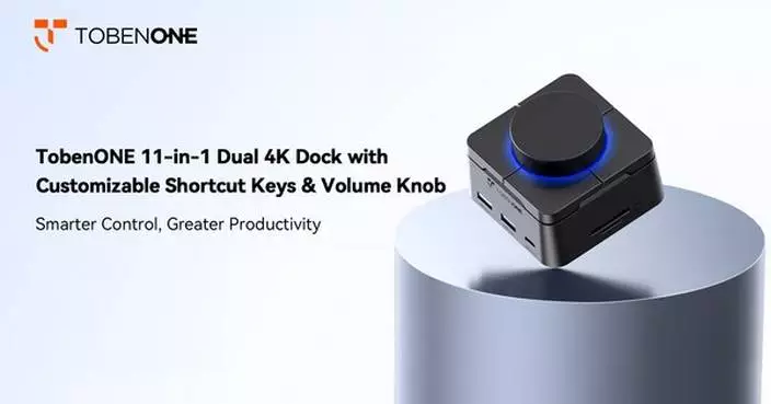 TobenONE UDS060 Introduces Fully Programmable Shortcut Keys and Custom Volume Knob to Multi-Display Docking