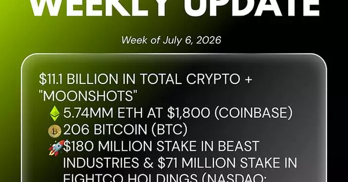 Bitmine Immersion Technologies (BMNR) Announces ETH Holdings Reach 5.74 Million Tokens, and Total Crypto and Total Cash Holdings of $11.1 Billion