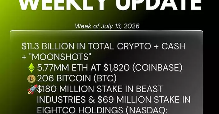 Bitmine Immersion Technologies (BMNR) Announces ETH Holdings Reach 5.77 Million Tokens, and Total Crypto and Total Cash Holdings of $11.3 Billion