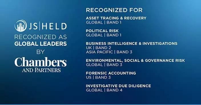 Chambers and Partners Recognizes J.S. Held and Experts Across Six Global Disciplines