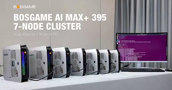 BOSGAME Demonstrates Scalable Private AI with 7-Node AI MAX+ 395 Cluster