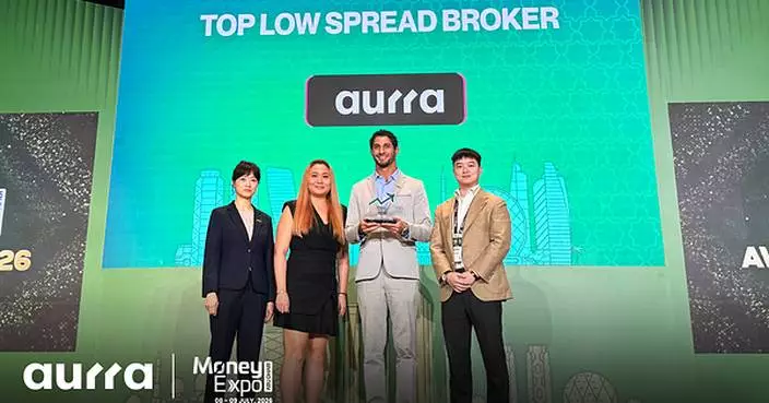 Aurra Markets Named 'Top Low Spread Forex Broker 2026' at Money Expo Abu Dhabi