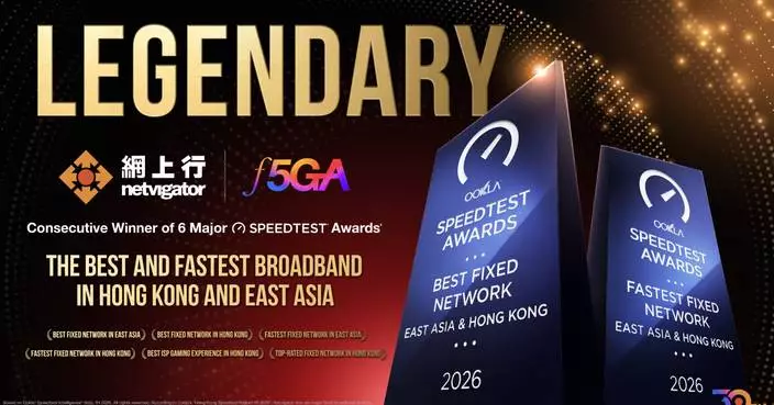 Netvigator wins Six Ookla® Speedtest® awards again