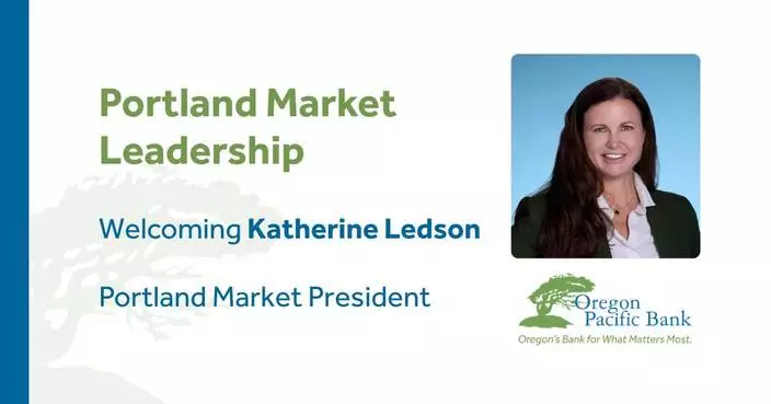 Oregon Pacific Bank Hires Katherine Ledson as Portland Market President