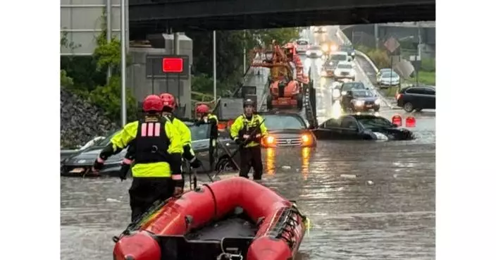 Storms and possible tornadoes pummel the Northeast US, flooding roads and damaging beaches