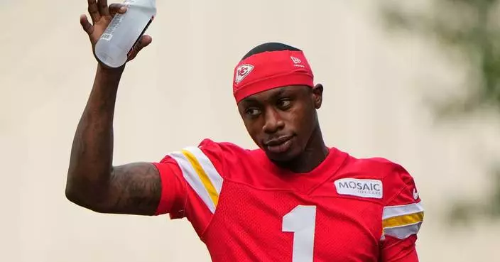 Chiefs hit by 2 training camp injuries as wide receivers Xavier Worthy, Cyrus Allen leave practice