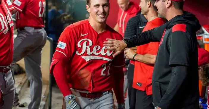Reds' Bleday hits for cycle in 1st 4 at-bats against Diamondbacks