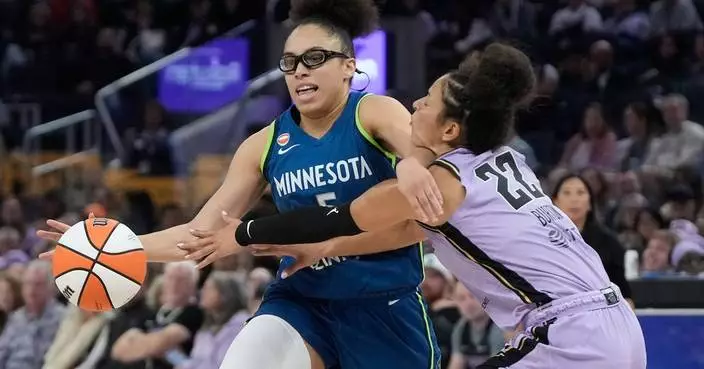 Olivia Miles has 20 points, 7 assists before ankle injury as WNBA-best Lynx beat Valkyries 77-66