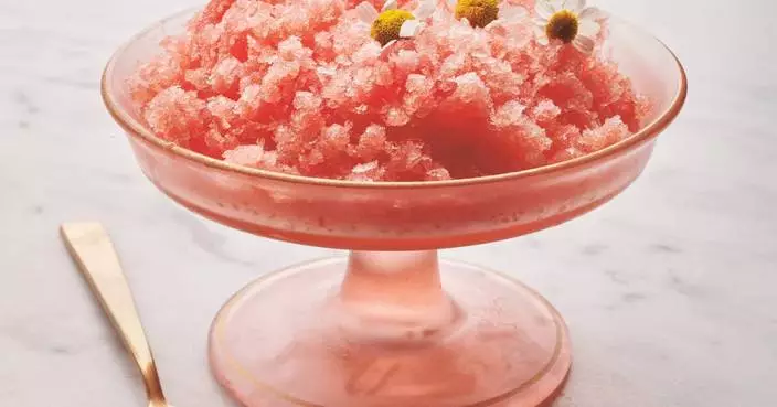 Pamela Anderson recommends Watermelon Granita for a cool, no-fuss summer dessert