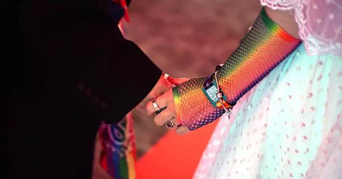 Amsterdam's Pride festival's mass wedding, in photos