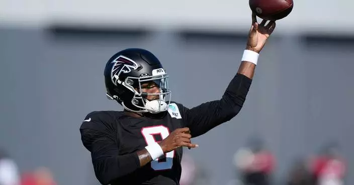 Falcons QB Michael Penix Jr. continues his rehab from ACL surgery during trip back to Indiana