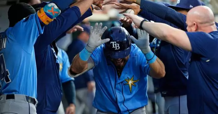 Aranda's home run and Rasmussen's six strong innings lead Rays past slumping Tigers, 4-1
