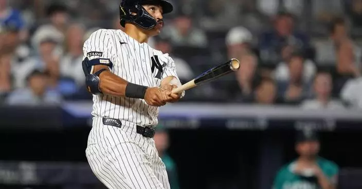 Grisham homers twice and drives in 4 as Yankees rally past struggling Mariners 10-5
