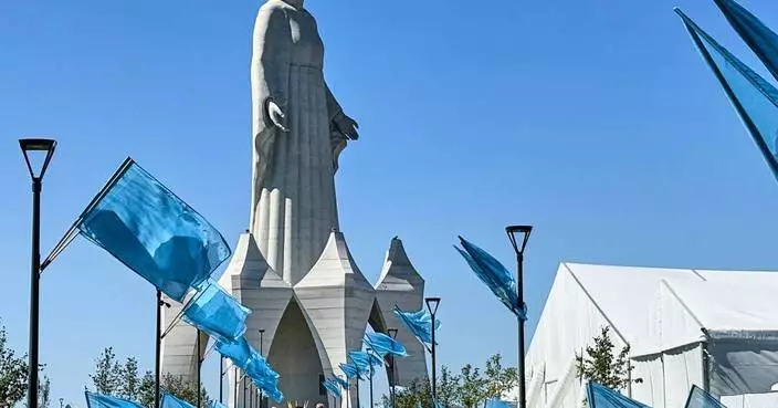 Europe's tallest statue of the Virgin Mary is inaugurated in a small Polish village