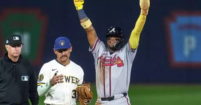 Harris homers, Mahle pitches 5 strong innings as Braves beat Brewers 4-2 in Little League Classic