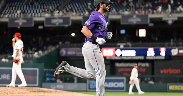 Connor Norby's grand slam and 3 2-run homers help Rockies to a 13-1 win over the Nationals