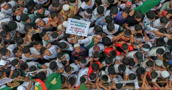 Rohingya refugees rally in Bangladesh camps to demand safe return to Myanmar