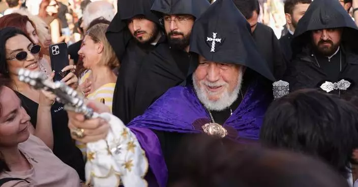 The leader of Armenia's Apostolic Church faces trial amid a feud with the government
