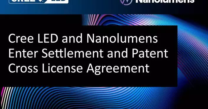 Cree LED and Nanolumens Enter Settlement and Limited License Agreement