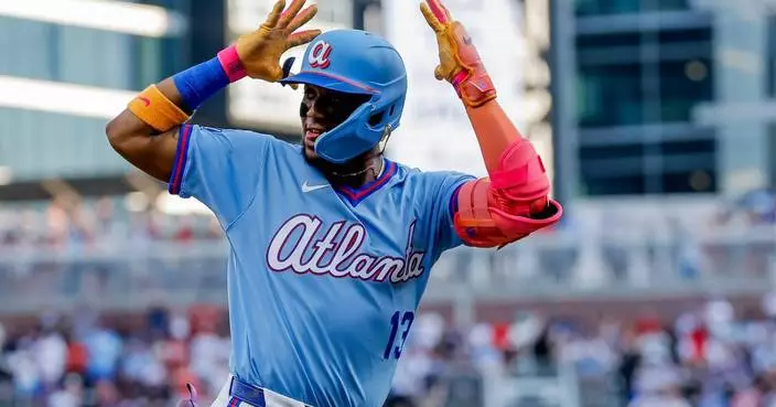 Nolan Arenado has 2 homers and 4 RBIs as the Diamondbacks rout the Braves 10-3