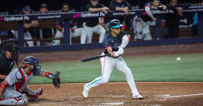Javier Sanoja singles with bases loaded in 9th to give the Marlins a 3-2 win over the Nationals