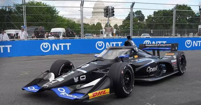 Drivers turn their attention from the buildings to the bumps while testing out DC's IndyCar track