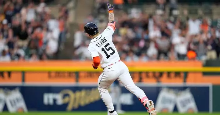Max Clark, pitching staff help Tigers end six-game losing streak with 4-1 win over Rays