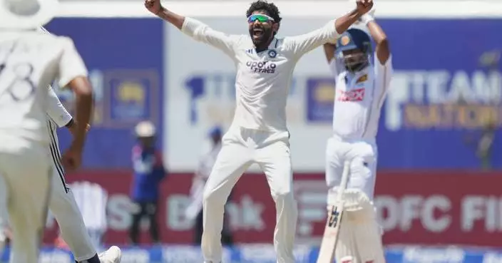 India edges closer to win in 1st cricket test against Sri Lanka despite Sonal Dinusha’s 65