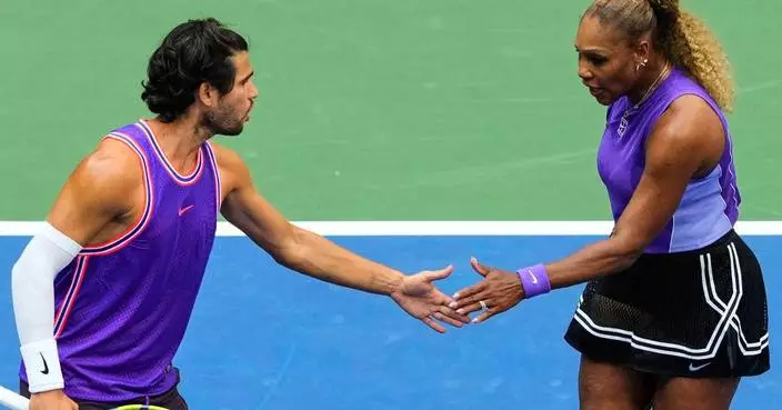 Serena Williams and Carlos Alcaraz win their mixed doubles debut at the U.S. Open