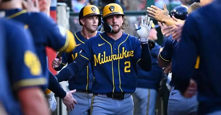 Turang, Bauers hit home runs to back Drohan's quality start in Brewers' 6-2 win over Angels