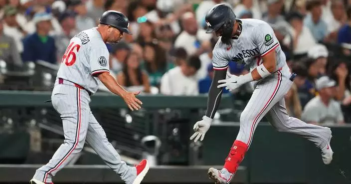 Lewis hits tying homer in 7th and Keaschall provides go-ahead double as Twins beat Mariners 5-3