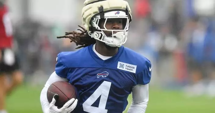Bills RB James Cook is looking to improve, a year after he led the NFL in rushing
