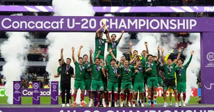 Alfaro’s 2 headers lift Mexico to a 2-0 win over the US to retain CONCACAF U-20 title