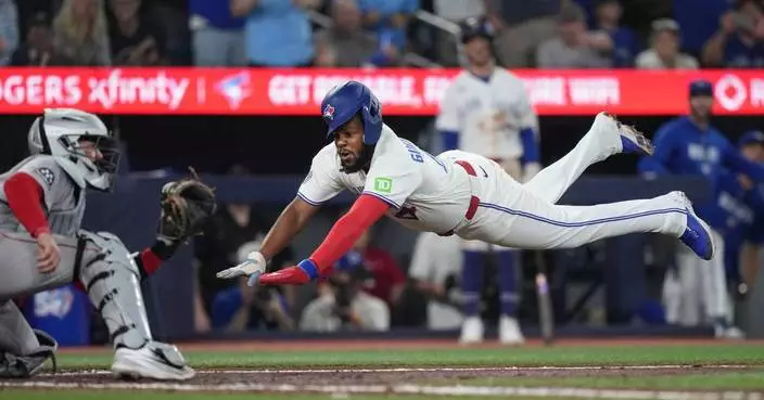 Blue Jays erupt for 5 runs in the eighth to beat Red Sox 6-4, extend Boston's skid to 5