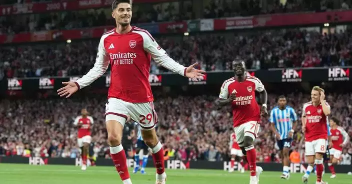 Tzolis shines as Arsenal opens Premier League season by sweeping aside promoted Coventry