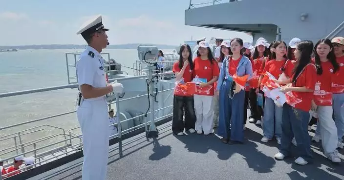 Chinese navy task force arrives in Indonesia for goodwill visit