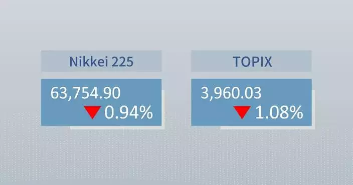 Tokyo stocks end lower on stronger yen