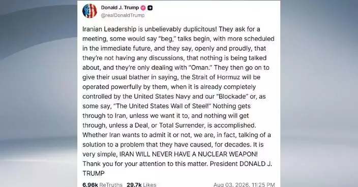 Trump confirms resumption of talks with Iran